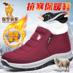 Pangdonglai 男士中老年加绒雪地靴