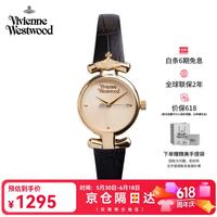 Vivienne Westwood BFVV090GDBK 复古镀金皮带石英女表