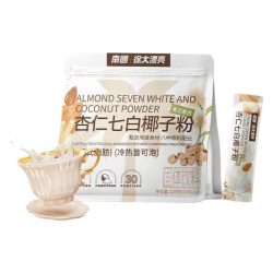 南国 杏仁七白饮椰子粉 120g 1袋
