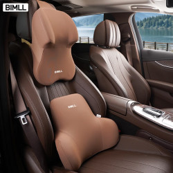 BIMLL 汽车头枕腰靠 加宽汽车记忆棉头枕腰靠套装