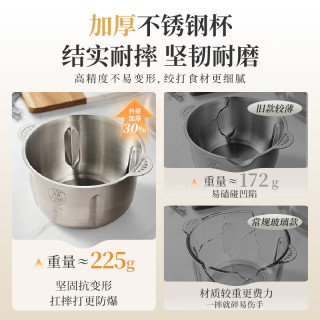 小熊 绞肉机 家用小型不锈钢  家庭绞肉绞菜多功能 一体机打肉馅机QSJ-L03K3
