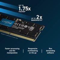 英睿达 32GB套装DDR5笔记本内存条 5600MHz高频 2条16GB SO-DIMM 262针 兼容英特尔12代AMD锐龙7000 黑色