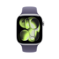 国家补贴：Apple Watch Series 11 智能手表 GPS版 46mm 银色铝金属表壳 雾紫色运动型表带 S/M
