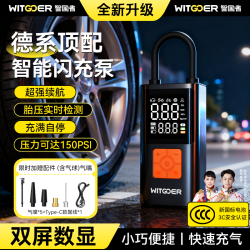 智国者 车载充气泵宝轮胎高压打气筒大功率公路电动自行汽车篮球专用无线