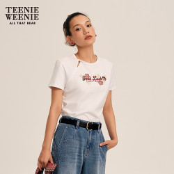 TEENIE WEENIE 小熊 女装T恤 圆领短袖