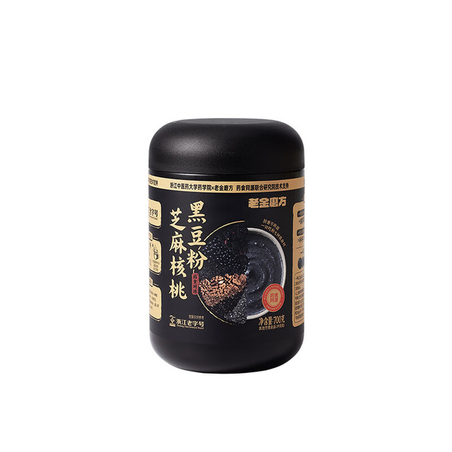 PLUS会员：老金磨方 芝麻核桃黑豆粉700g