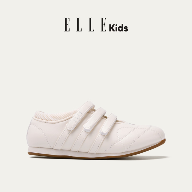 ELLE kids 皮面魔术贴户外玛丽珍鞋2026年春季新款软底运动鞋37码