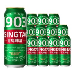 青岛啤酒 全麦1903精酿啤酒500ml*12听 原麦汁浓度9.0°P