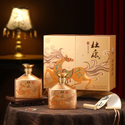 杜康 窖区礼盒 52%vol 浓香型白酒 500ml*2瓶