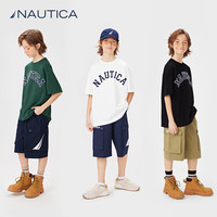 今日必买：NAUTICA 美式儿童重磅全棉汗布短袖T恤 多色可选