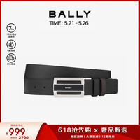 BALLY 黑色 男士双面腰带