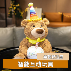 会唱歌泰迪熊毛绒玩具小熊公仔生日礼物录音学说话