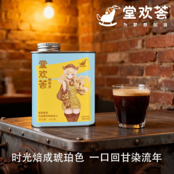 堂欢荟 美式挂耳滤泡式黑咖啡粉深烘冻干咖啡 咖啡豆半斤装