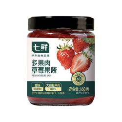 七鲜 多果肉草莓果酱 160g