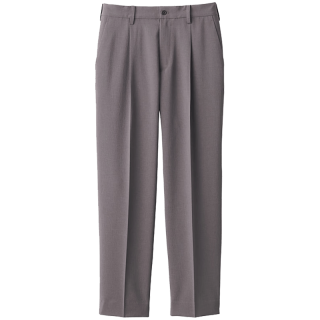 無印良品 MUJI AE0XIA4S 单褶裤 烟熏棕色 M 170/80A 男士休闲裤