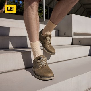 CAT卡特彼勒 牛皮耐磨 低帮商务休闲鞋
