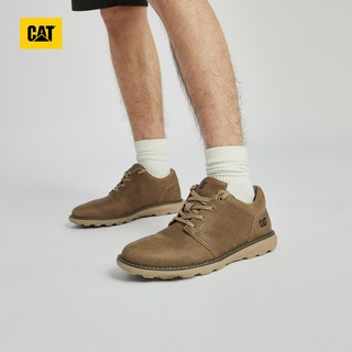CAT卡特彼勒 牛皮耐磨 低帮商务休闲鞋