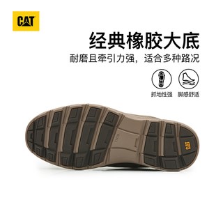 CAT卡特彼勒 牛皮耐磨 低帮商务休闲鞋