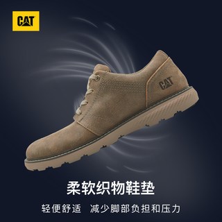 CAT卡特彼勒 牛皮耐磨 低帮商务休闲鞋