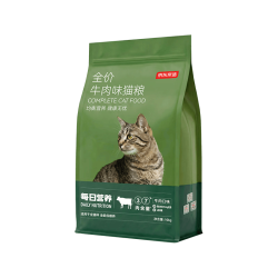 京东京造 全价牛肉味猫粮 10kg 成猫幼猫通用