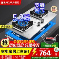 樱花 燃气灶两用灶具厨房家用大尺寸猛火灶不锈钢燃气灶 JZT-TSA01