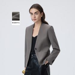 朗姿 【无领西装】女士无领设计西装外套