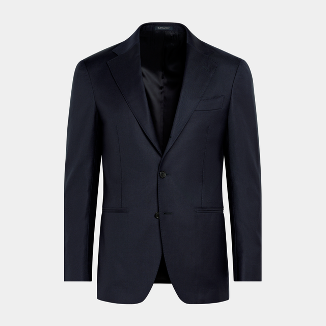 SUITSUPPLY 【商务通勤】SUITSUPPLY藏青色羊毛西服合体商务男士西装上衣