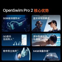 韶音 骨传导耳机 S720鲸鱼灰赠百元E卡和QQ音乐会员绿钻