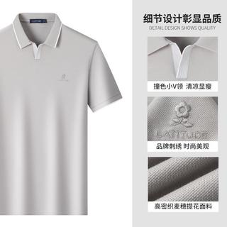 梦特娇 清凉桑蚕丝海鸥领 男士POLO衫