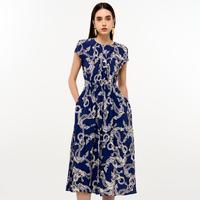 限尺码：Brooks Brothers 女士春夏摩登印花轻盈薄款连衣裙