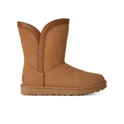 UGG 秋冬舒适平底经典短靴舒适轻便休闲雪地靴1174515栗色