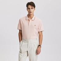 SCOFIELD 男士翻领纯色宽松短袖POLO衫