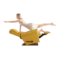 LAZBOY乐至宝 真皮功能沙发椅 黄色 0.81m