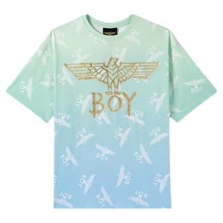 BOY LONDON 经典鹰标满印针织短袖T恤