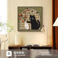 中古风猫咪装饰画