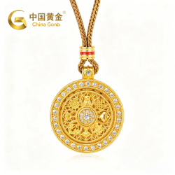 中国黄金 蝴蝶耳钉 zghj241