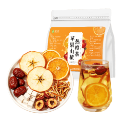 茗愿 苹果山楂热橙茶包 360g 陈皮红枣香橙茯苓