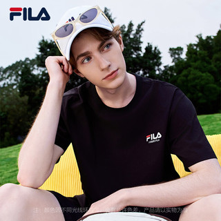 FILA 斐乐 吸湿速干 白色 M 运动T恤