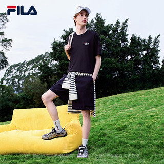 FILA 斐乐 吸湿速干 白色 M 运动T恤