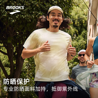 BROOKS布鲁克斯 透气防晒圆领 运动T恤