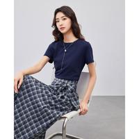 IEF爱依服 文艺休闲格子上下套裙