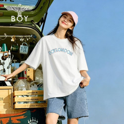 BOY LONDON N01932 纯棉撞色短袖T恤