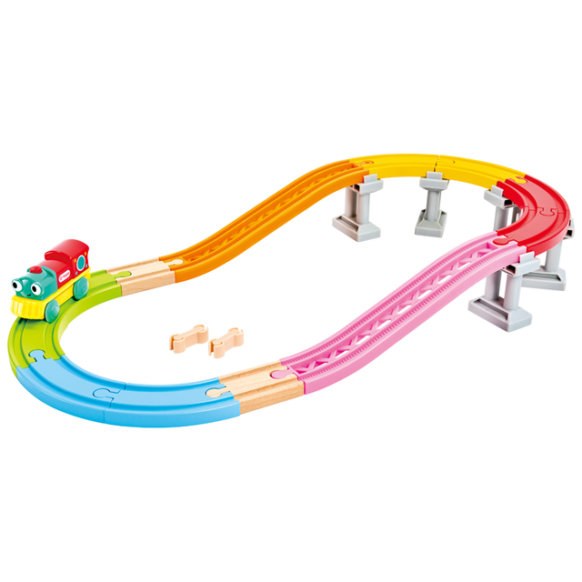 Hape E7574 彩虹主题轨道套装 儿童积木玩具