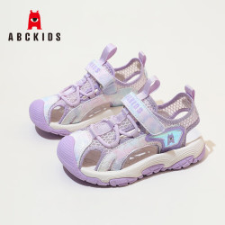ABCKIDS 夏季新款女童包头凉鞋 糖果紫