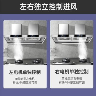 旺厨好太太 CXW-1000 1000W大功率 不锈钢顶吸油烟机