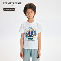 Teenie Weenie 凉感吸湿T恤 白色 男熊 130cm