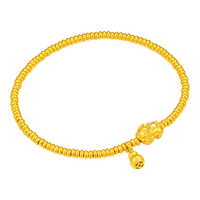  CHJ JEWELLERY/潮宏基 古法工艺 女士黄金钻石手链