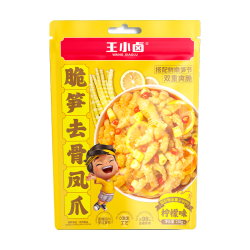 王小卤 脆笋去骨凤爪 柠檬味 238g 鸡鸭零食