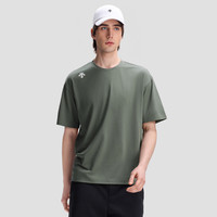 迪桑特 ESSENTIAL 男女同款短袖针织衫 KK-卡其色