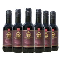 开普山 红酒小瓶酒进口14.5度K688皮诺塔吉干红葡萄酒187ml*6